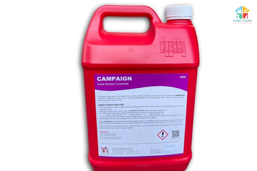 Các loại nước tẩy thảm an toàn