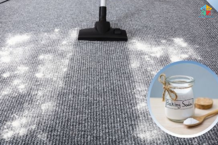 Vệ sinh thảm bằng banking soda