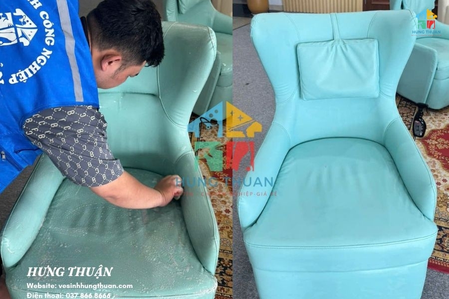 Giặt ghế sofa bị dính thức ăn (5)