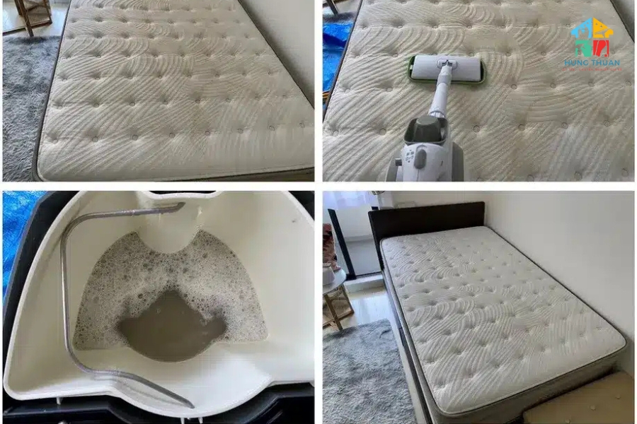 Làm sạch nệm sau khi thú cưng tè (4)