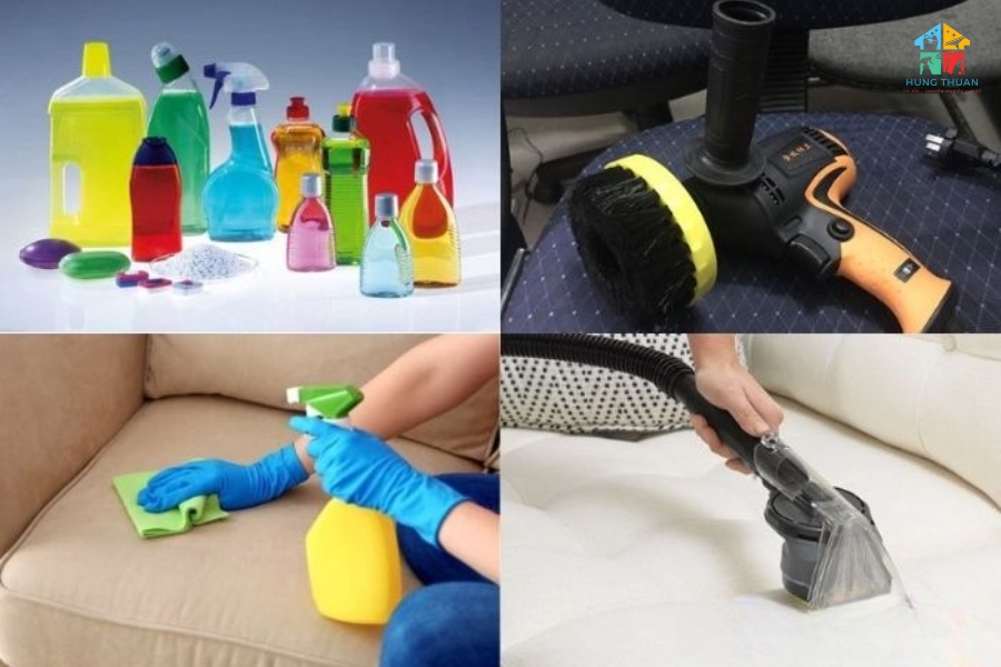 Vệ sinh sofa có trẻ nhỏ làm bẩn