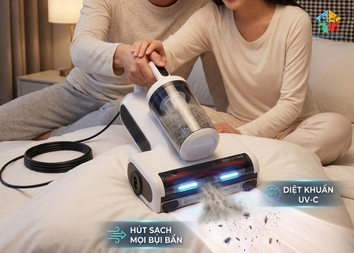 Cách giặt nệm bằng máy hút bụi