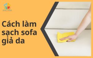Cách làm sạch sofa giả da