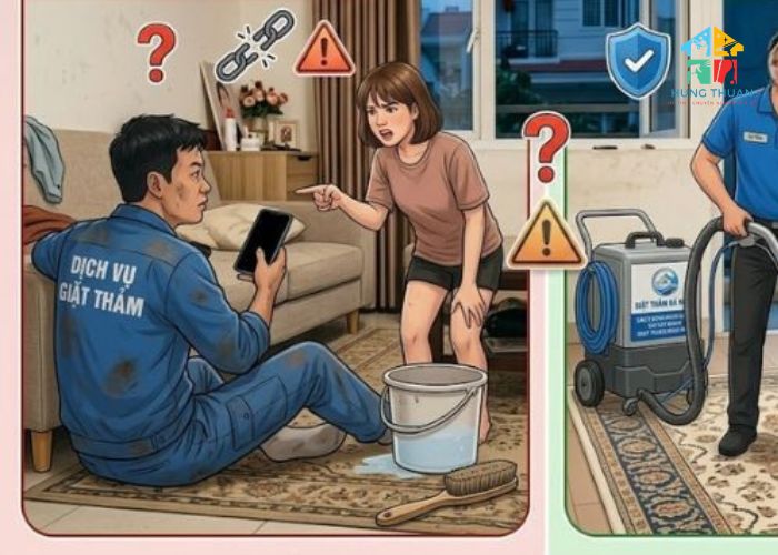 Cách nhận biết đơn vị giặt thảm lừa đảo (5) Cách nhận biết đơn vị giặt thảm lừa đảo (5)