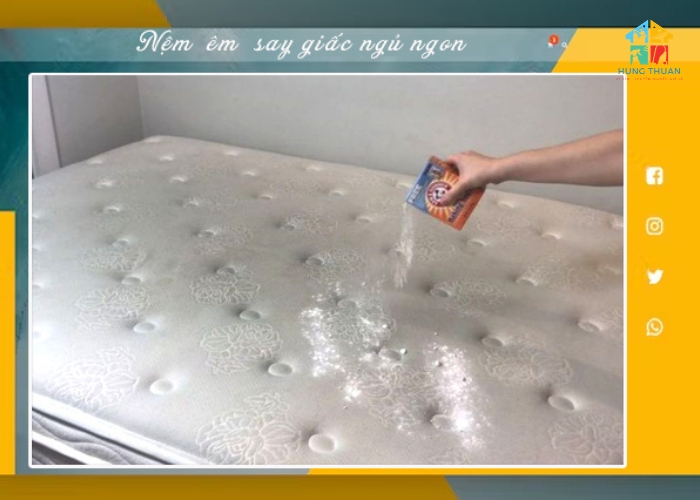 Cách vệ sinh nệm bằng baking soda (2) Cách vệ sinh nệm bằng baking soda (2)
