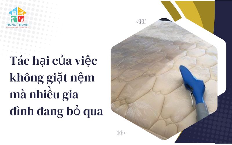 Tác hại của việc không giặt nệm