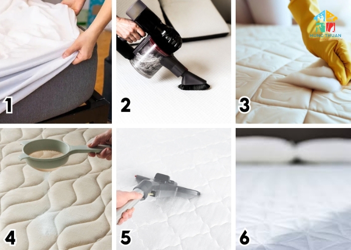 Xử lý nệm bị em bé tè dầm (2) Xử lý nệm bị em bé tè dầm (2)