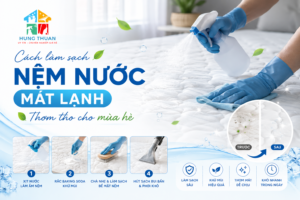 Cách làm sạch nệm nước