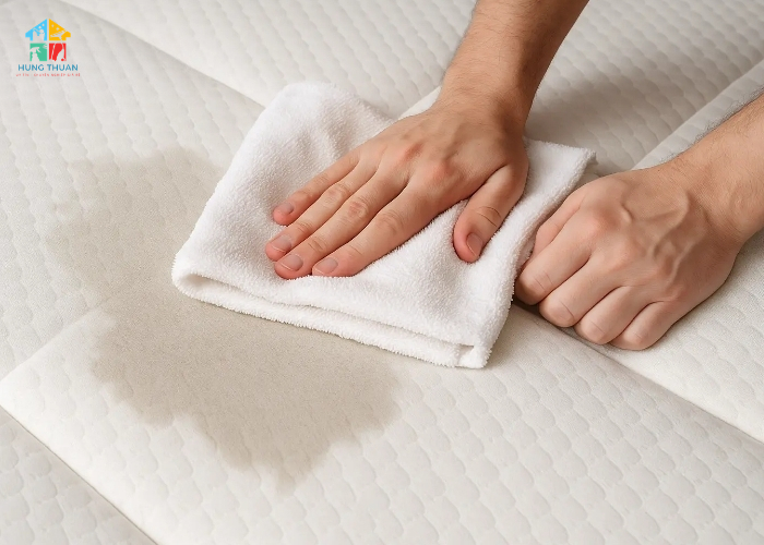 Cách xử lý nệm bị đổ sữa (1)