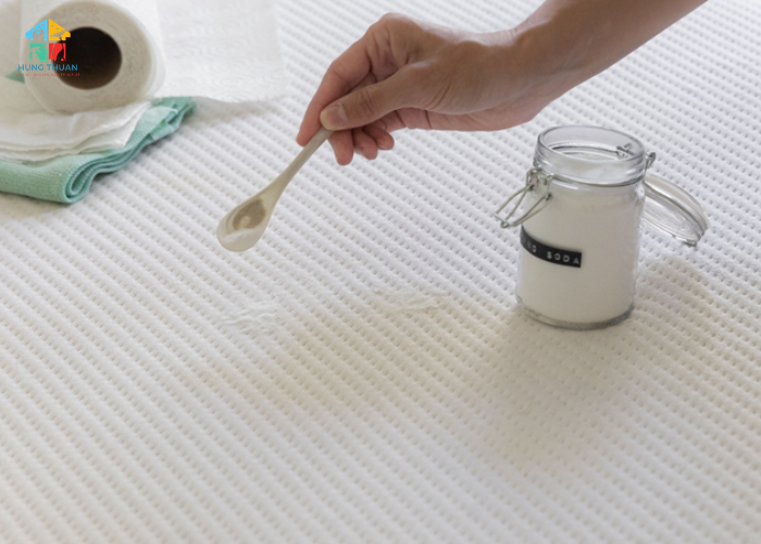 Cách xử lý nệm bị đổ sữa (5)