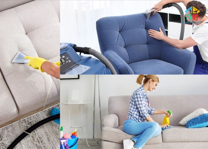 Cách làm sạch sofa gỗ đệm rời (3)