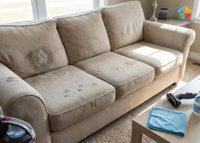 Cách làm sạch sofa vải thô (2) Cách làm sạch sofa vải thô (2)