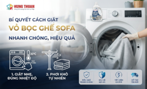 Cách giặt vỏ bọc ghế sofa