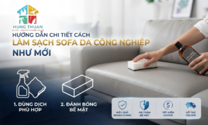 Cách làm sạch sofa da công nghiệp