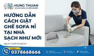 Cách giặt ghế sofa nỉ tại nhà