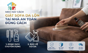 Cách vệ sinh ghế sofa da tại nhà