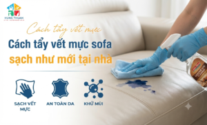Cách tẩy vết mực trên sofa da