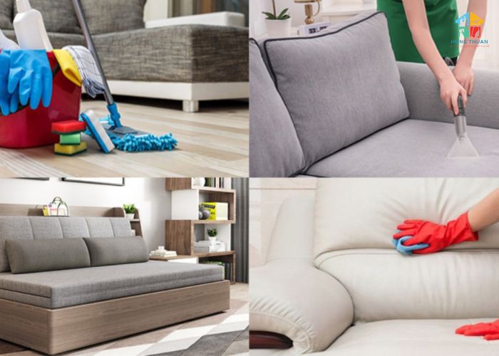 Cách làm sạch sofa bằng phấn rôm (2)