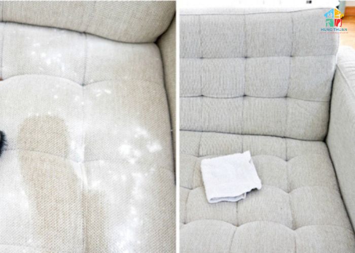 Cách làm sạch sofa bằng phấn rôm