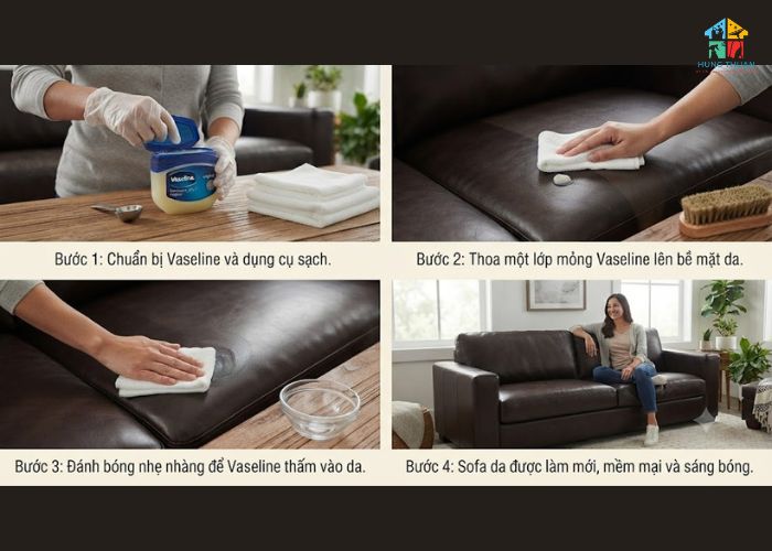 Cách lau sofa da bằng vaseline (3) Cách lau sofa da bằng vaseline (3)