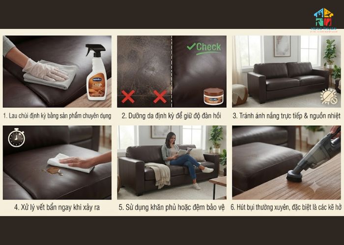 Cách lau sofa da bằng vaseline (5) Cách lau sofa da bằng vaseline (5)