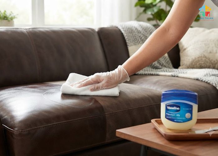 Cách lau sofa da bằng vaseline Cách lau sofa da bằng vaseline