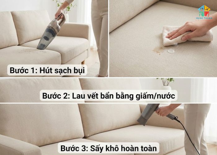 Cách vệ sinh sofa da bằng giấm (3) Cách vệ sinh sofa da bằng giấm (3)