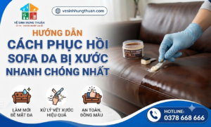 cách phục hồi sofa da bị xước