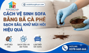 cách vệ sinh sofa bằng bã cà phê