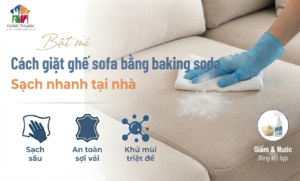 Cách giặt ghế sofa bằng baking soda